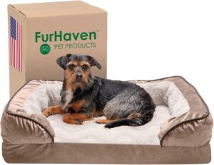FurHaven Valvet Waves Perfect Comfort Sofa