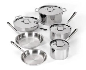 All-Clad D3 Tri-Ply Stainless Steel 10-Piece Set